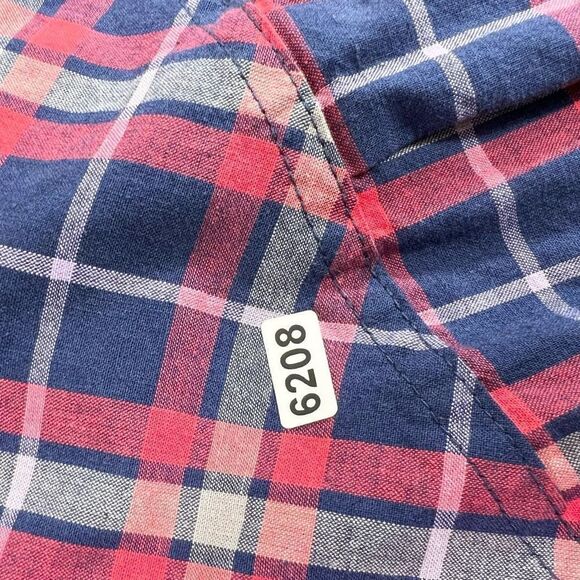 J. Crew Button Up Shirt Womens Large Plaid Boy Fit Collared Long Sleeve New - Picture 9 of 9